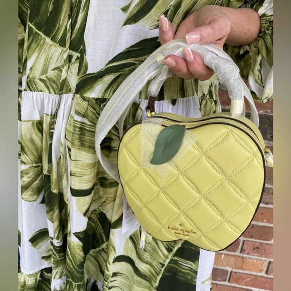 kate spade Bags Nwtkate Spade Honeycrisp Apple Quilted Leather Crossbody Bag 399 Poshmark